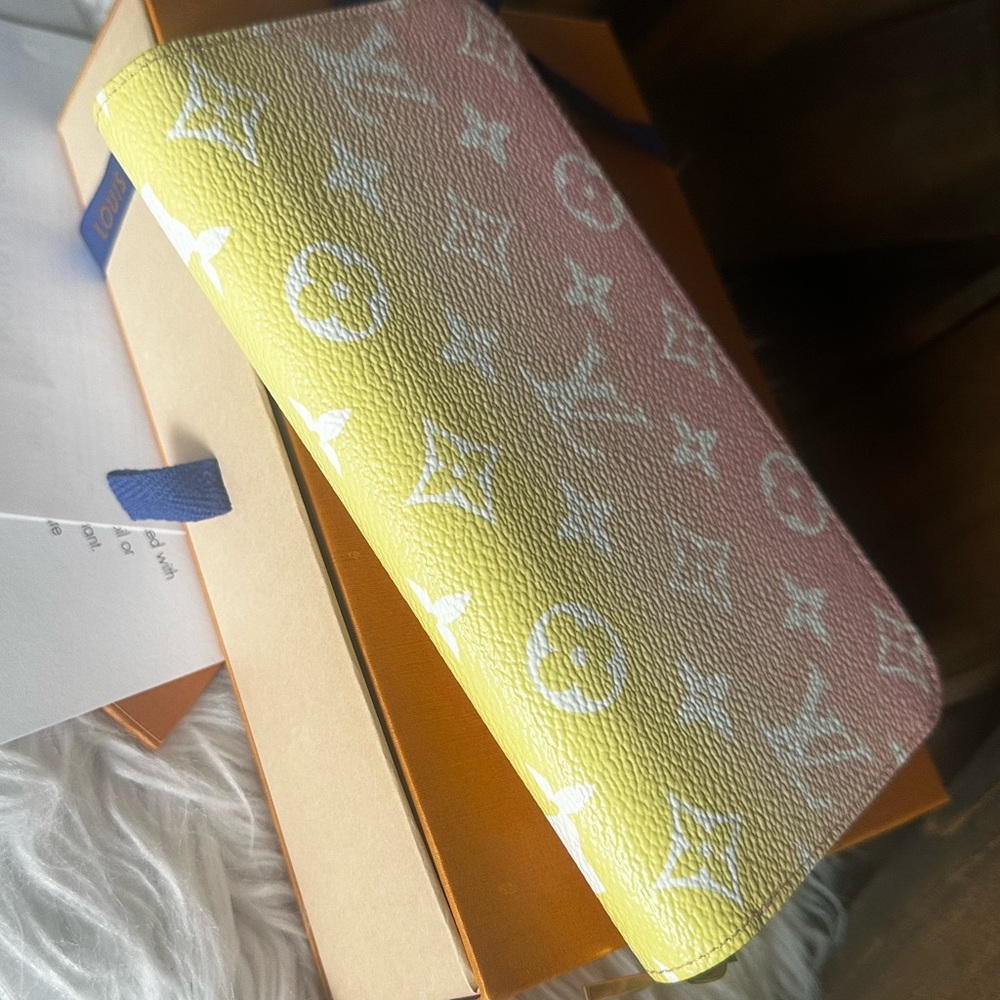 TRADED❤️LE Louis Vuitton By the Pool Zippy wallet ombré card hold giant mono - Picture 4 of 13